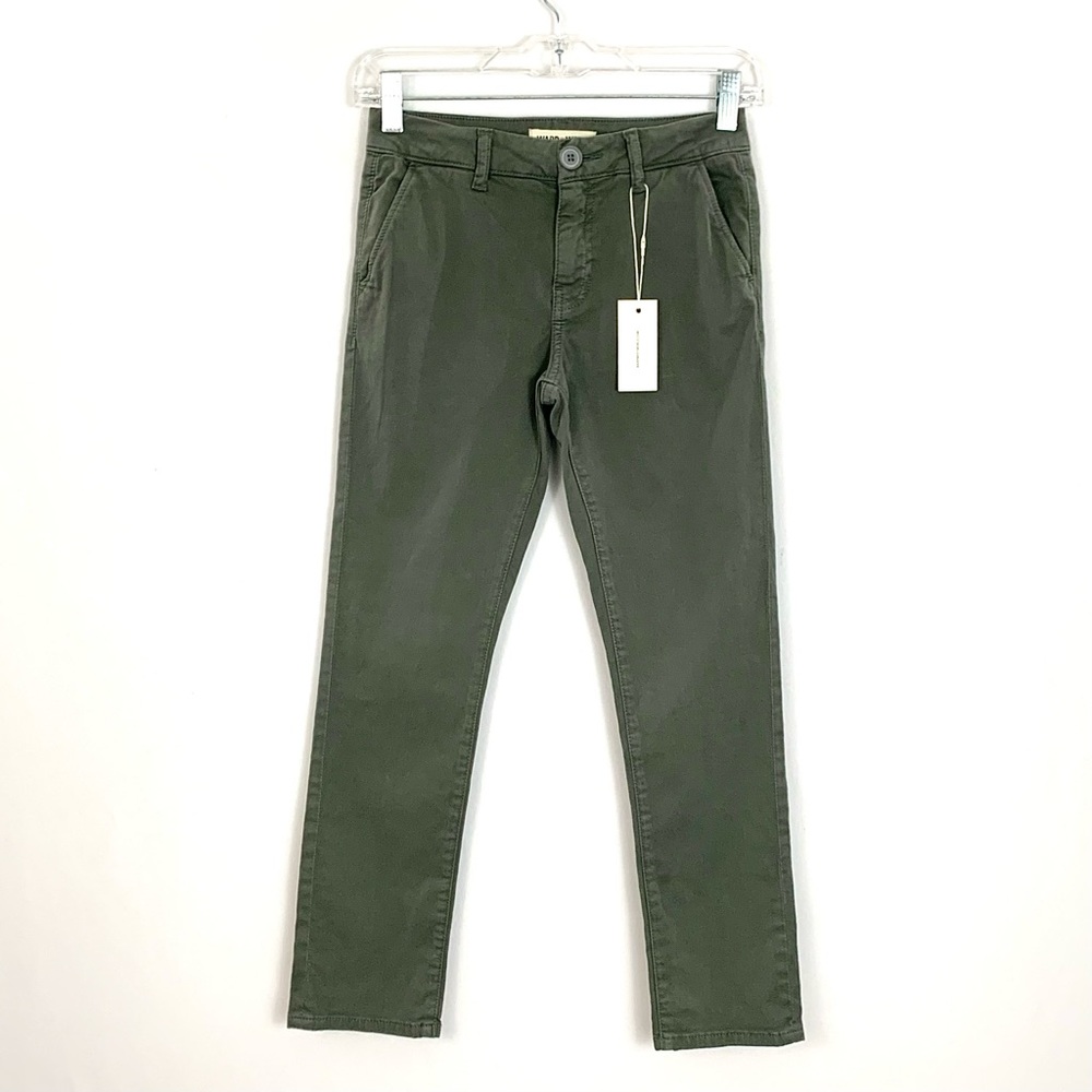 NWT warp+weft girl’s bos logan slim straight chino size 10